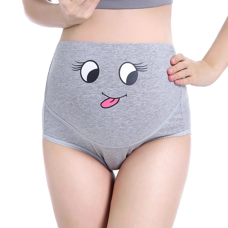 1Pcs Maternity Underwear Cotton Panty Clothes For Pregnant Women Pregnancy Brief High Waist Maternity Panties Intimates Cute