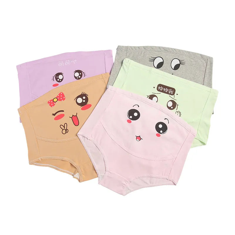 1Pcs Maternity Underwear Cotton Panty Clothes For Pregnant Women Pregnancy Brief High Waist Maternity Panties Intimates Cute